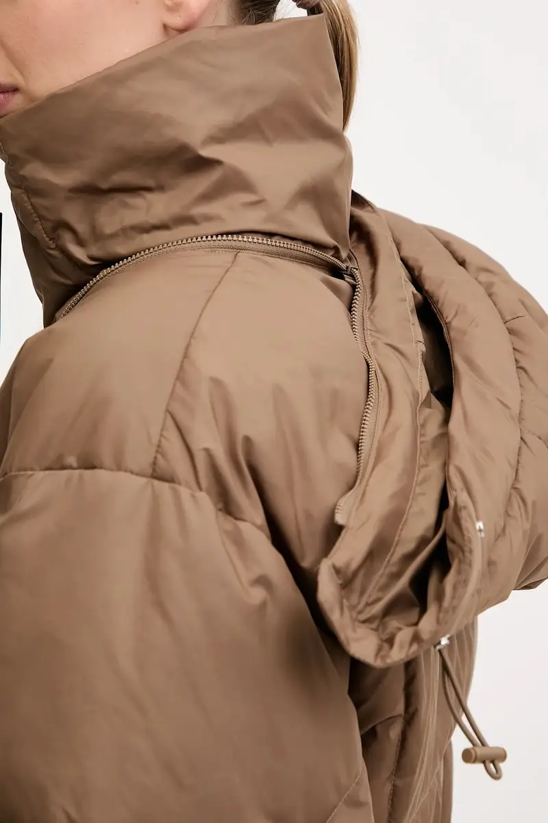 giacca ASMC Crop colore marrone JM3652 miniatura 5