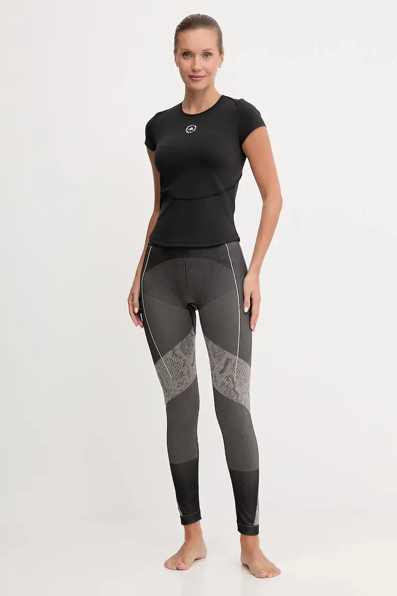 Adidas By Stella Mccartney Leggings Donna Nero 3640826 miniatura 2