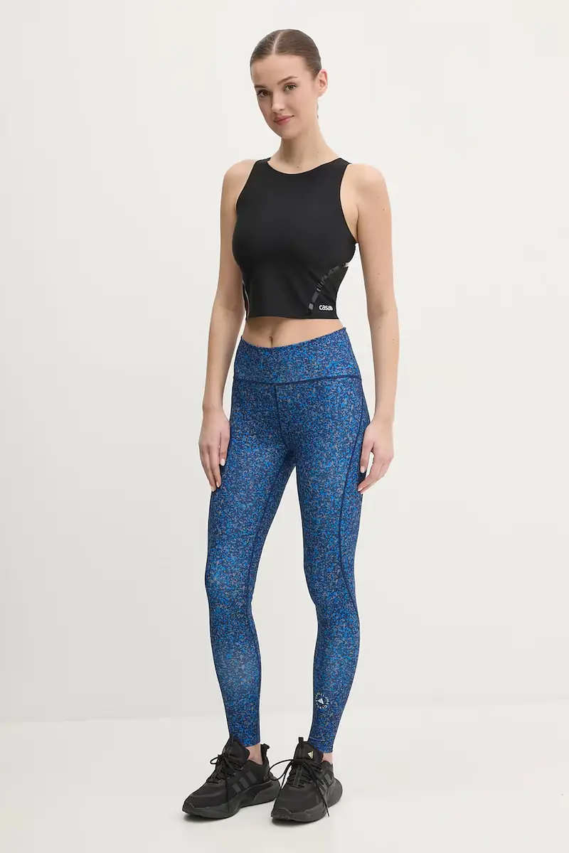 Adidas By Stella Mccartney Leggings Donna Blu 3314517 miniatura 2