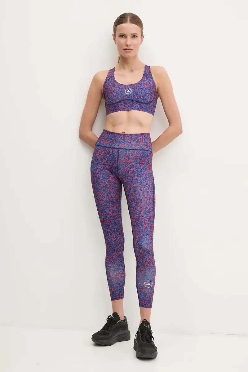 Adidas By Stella Mccartney Leggings Donna Blu 3133413 miniatura 2