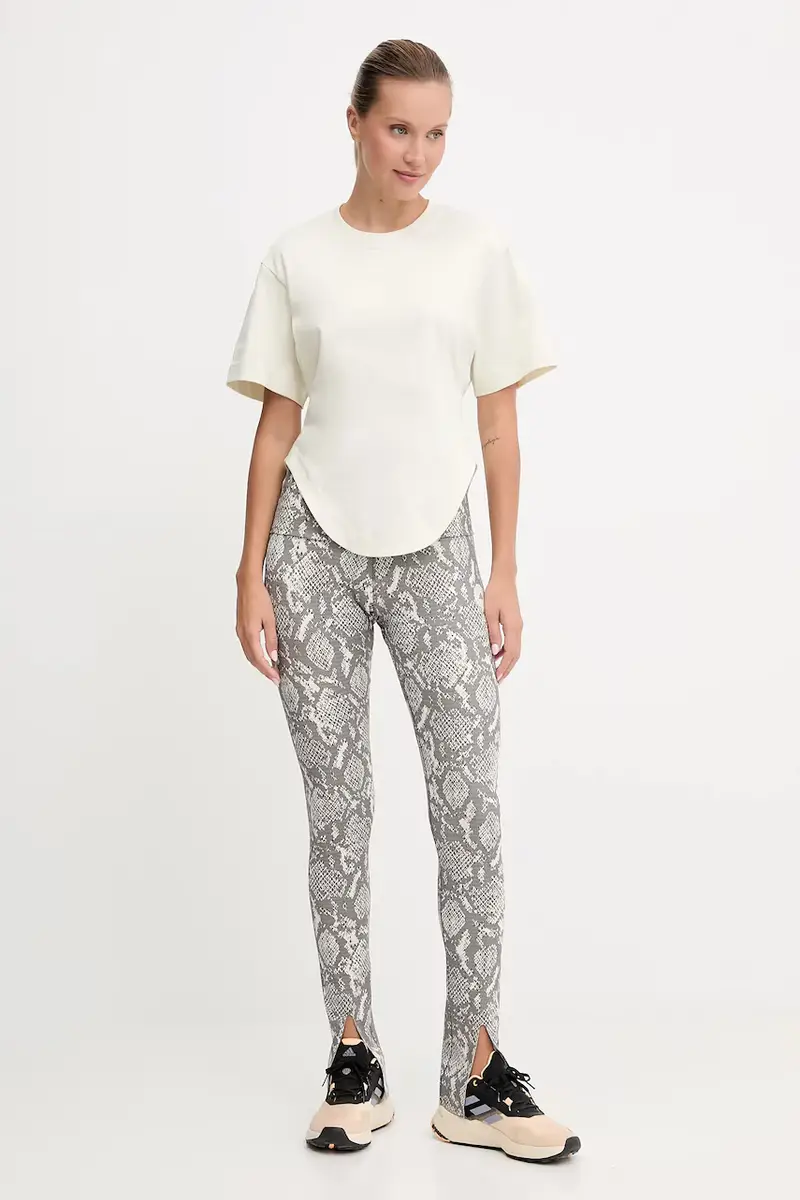 maglietta da allenamento donna colore beige JX6775 miniatura 2