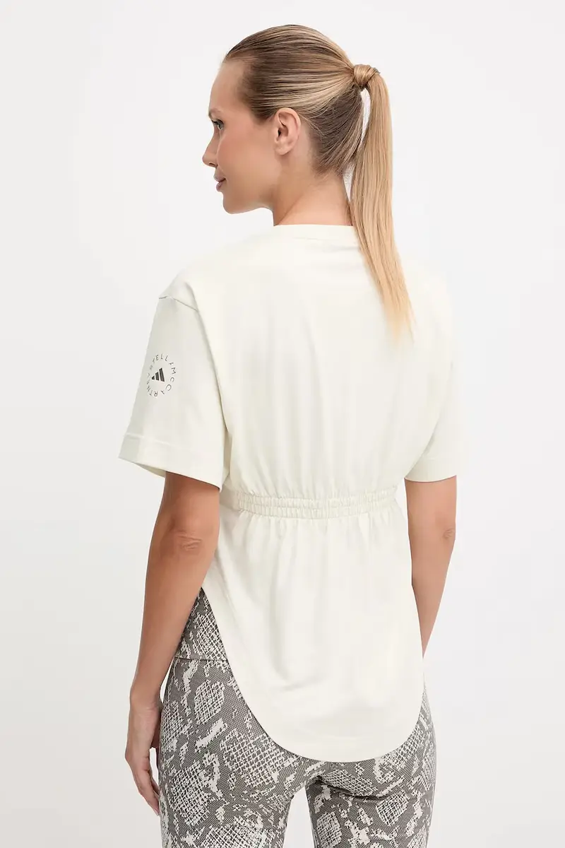 maglietta da allenamento donna colore beige JX6775 miniatura 3