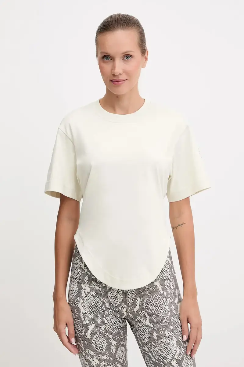 maglietta da allenamento donna colore beige JX6775