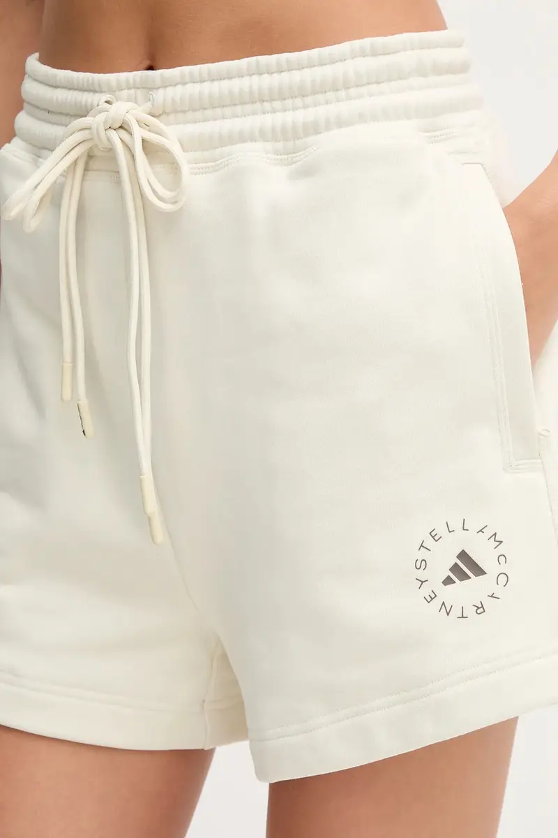 pantaloncini da allenamento donna colore beige JX6786 miniatura 5