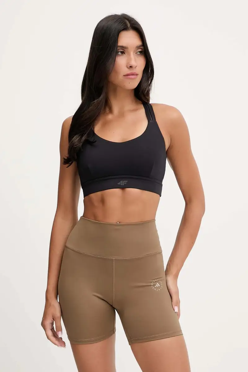 shorts per joga donna colore marrone KA0631 miniatura 2