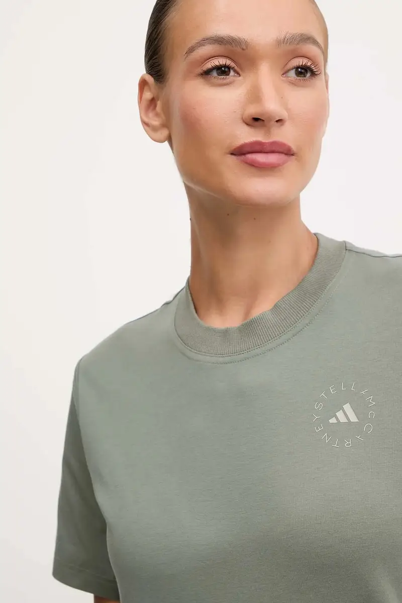 Adidas By Stella Mccartney T-shirt Donna Verde 3670297 miniatura 4