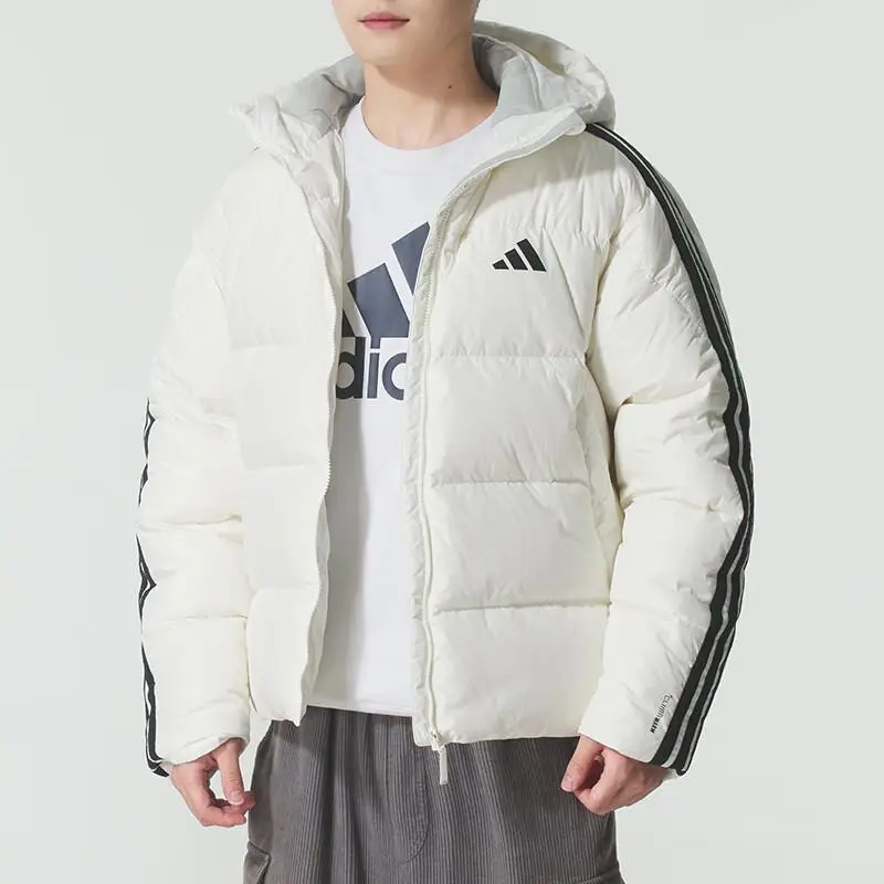 Caldo Sport Antivento con Cappuccio Casual a Righe Manica Lunga Piumino Uomo capispalla KC2494 XL miniatura 3