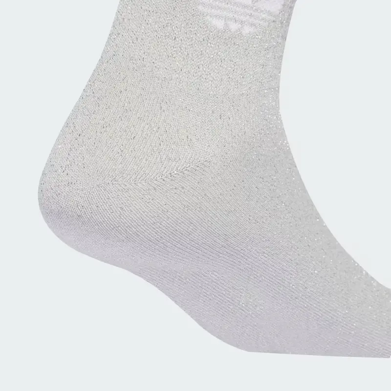 Calzini 3-Strisce Glitter Crew 2 Paia Silver Metallic miniatura 3
