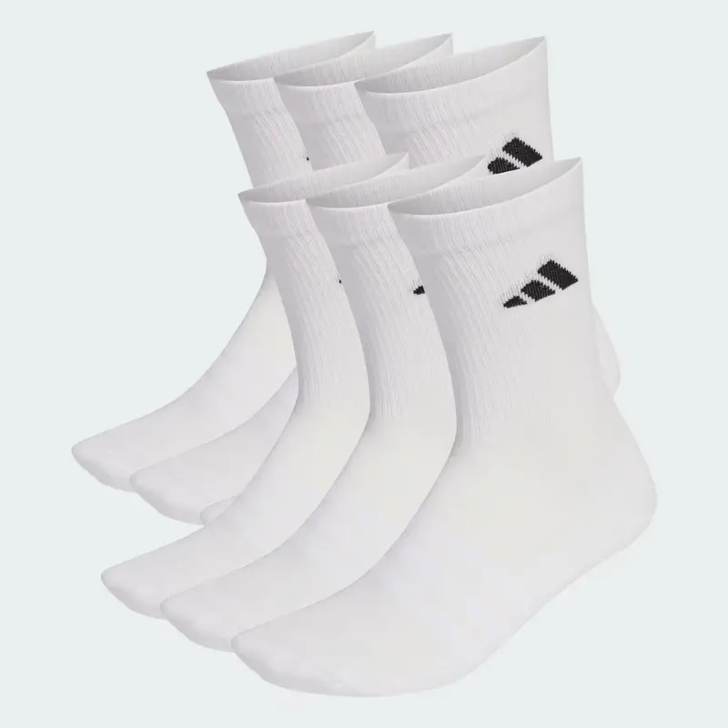 CALZINI AMMORTIZZATI CREW CONFEZIONE DA 6 PAIA White
