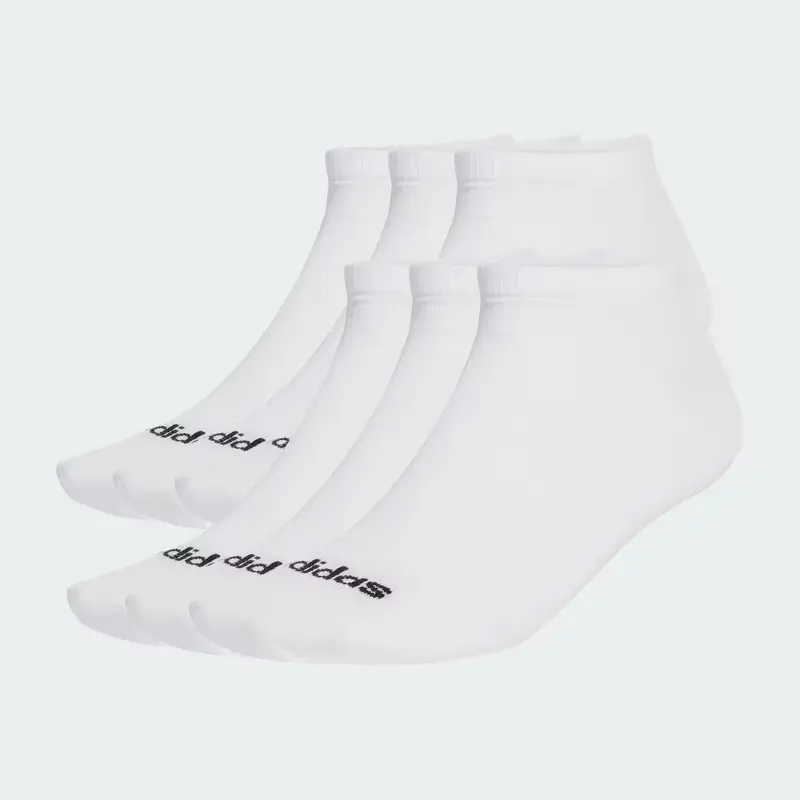 Calzini Linear Crew, calzini ammortizzati confezione da 6 paia White