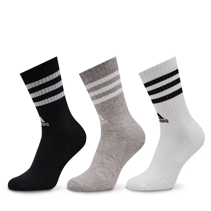 Calzini lunghi adidas 3-Stripes Cushioned Crew Socks 3 Pairs IC1323 Grigio