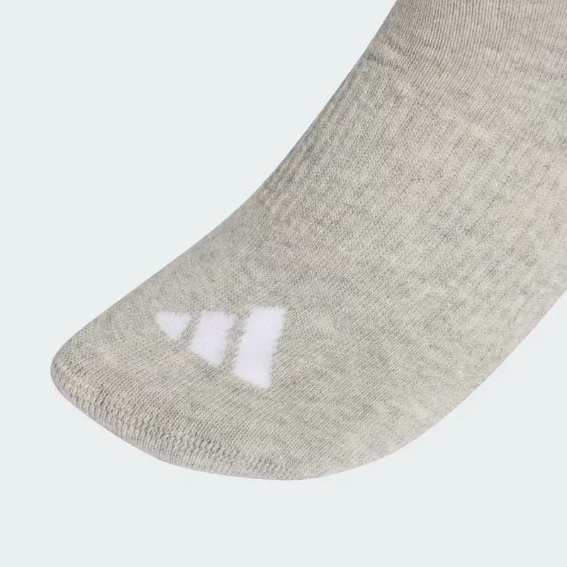 CALZINI SPORTIVI IMBOTTITI A TRE STRISCE, ALTA CAVIGLIA, CONFEZIONE DA 3 PAIA Medium Grey Heather miniatura 2
