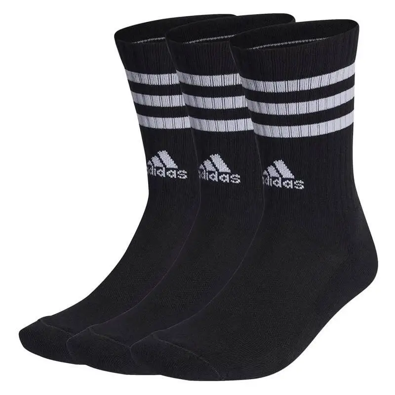 Calzini Unisex Confezione da 3-3-Streifen Cushioned Crew | Adidas Nero