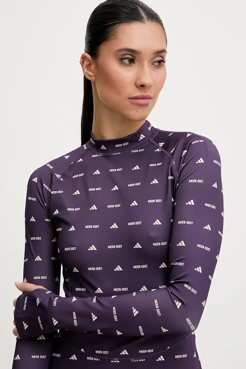 camicia a maniche lunghe adidas x Moon Boot Violetto miniatura 4