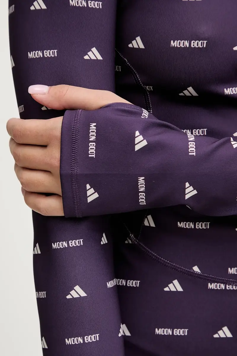 camicia a maniche lunghe adidas x Moon Boot Violetto miniatura 5