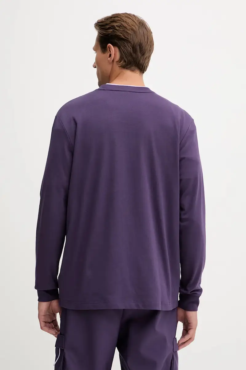 camicia a maniche lunghe x Mercedes colore violetto JX8812 miniatura 3