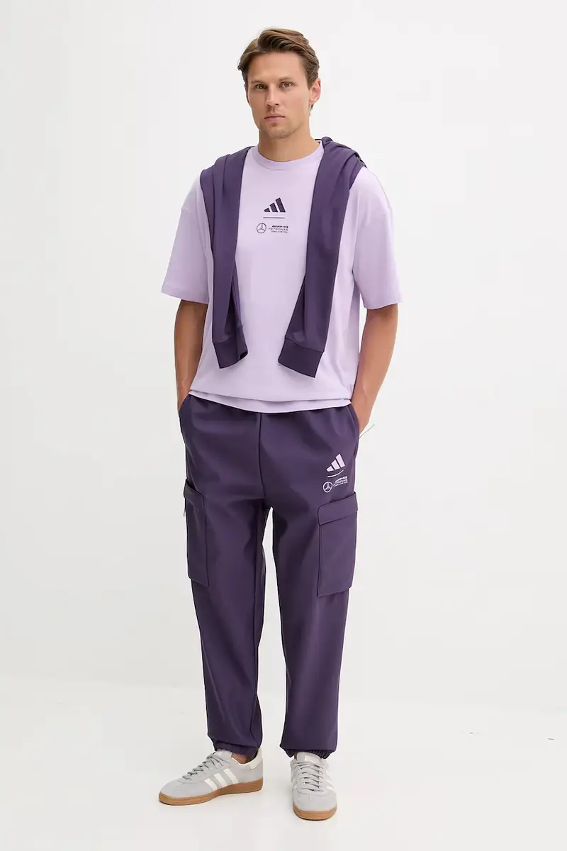 camicia a maniche lunghe x Mercedes colore violetto JX8812 miniatura 4