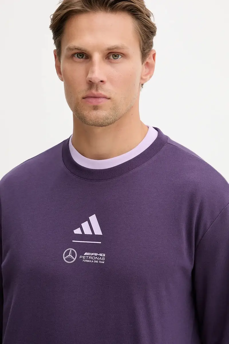 camicia a maniche lunghe x Mercedes colore violetto JX8812 miniatura 5