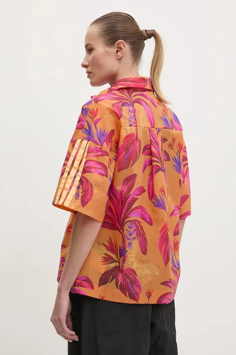 camicia x Farm Rio donna colore arancione JD6281 miniatura 3