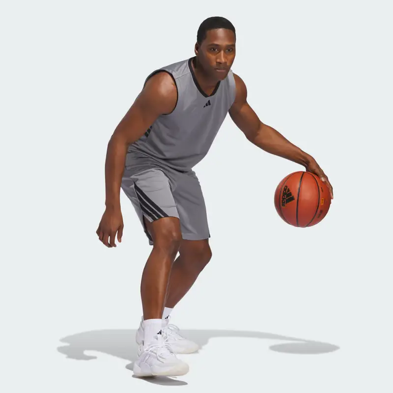 Canotta adidas Basketball Legends Grey Three miniatura 3