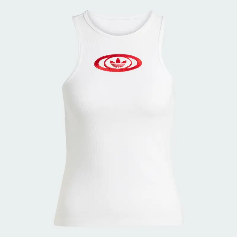 Canotta adidas Originals White miniatura 4