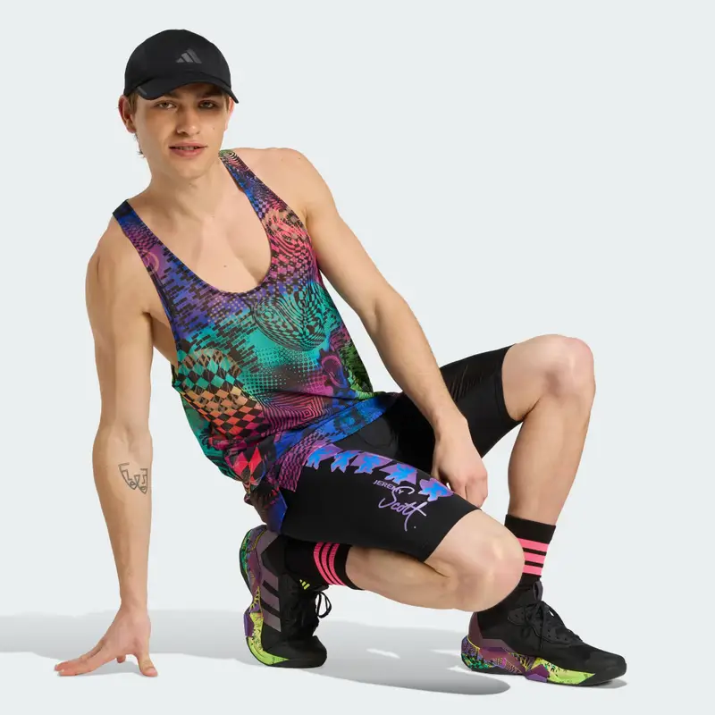 Canotta adidas x Jeremy Scott con stampa tridimensionale Multicolor miniatura 3