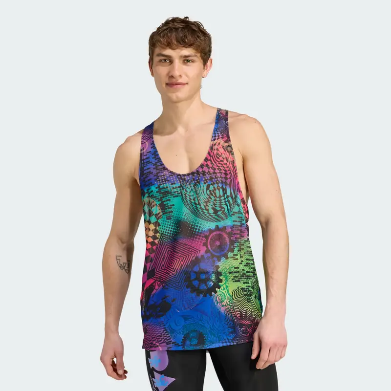 Canotta adidas x Jeremy Scott con stampa tridimensionale Multicolor
