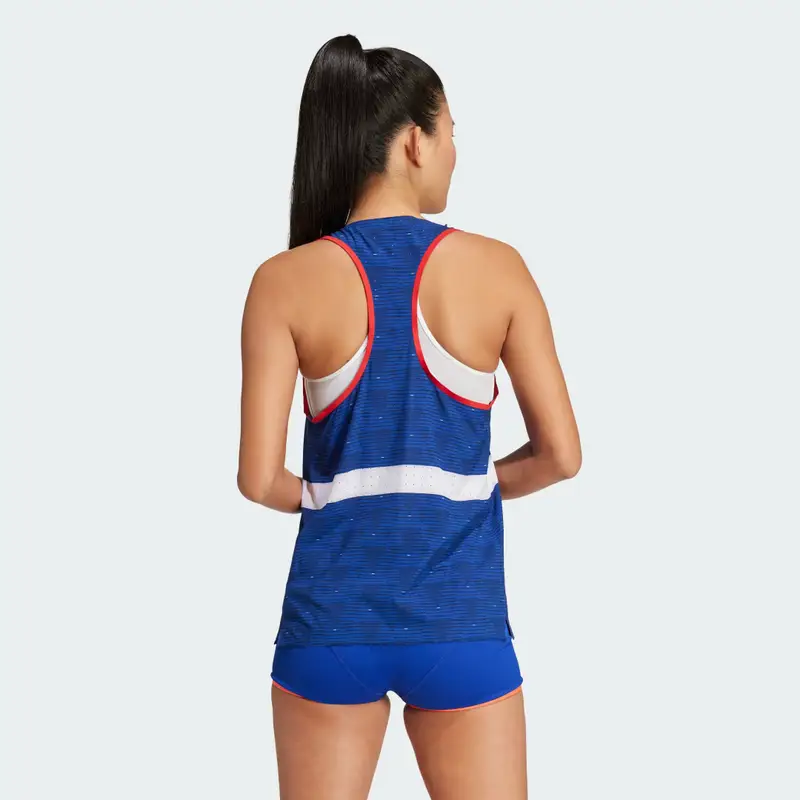 Canotta Athletisme Women Team France Semi Lucid Blue miniatura 2