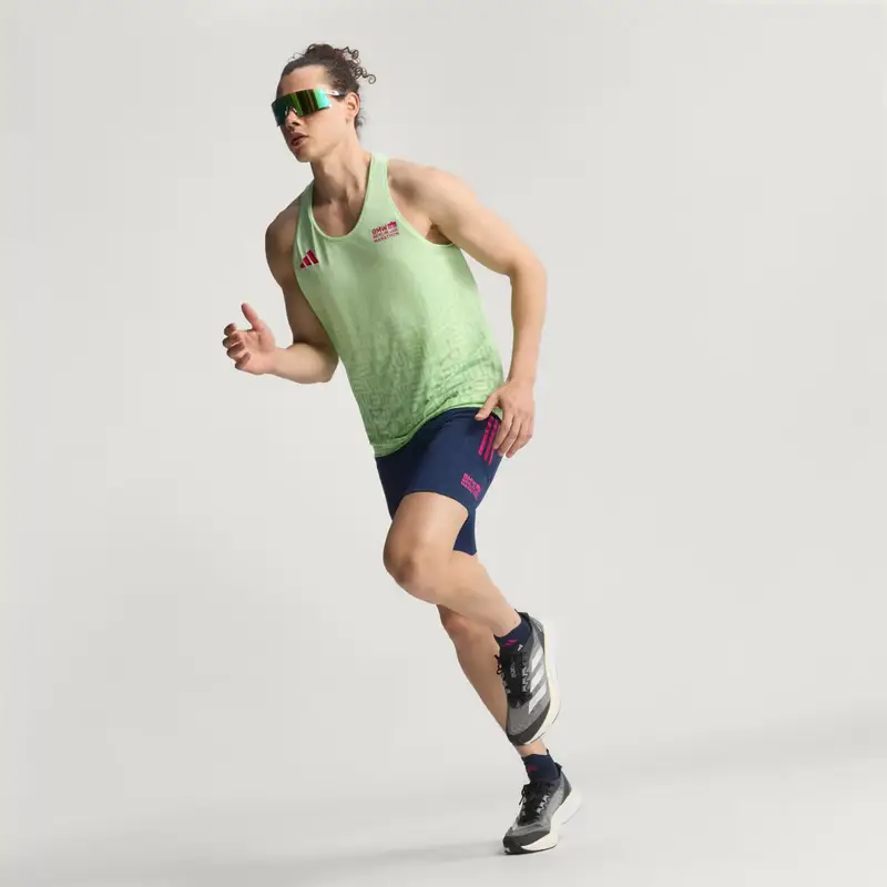 Canotta BMW Berlino-Maratona 2025 con stampa integrale Semi Green Spark miniatura 3