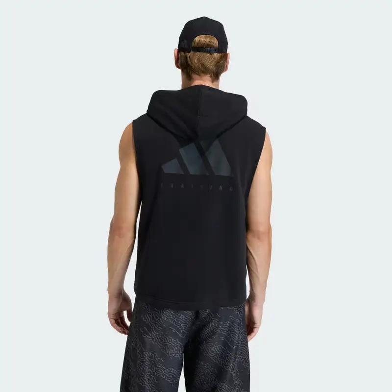 CANOTTA CON CAPPUCCIO POWER WORKOUT Black miniatura 2