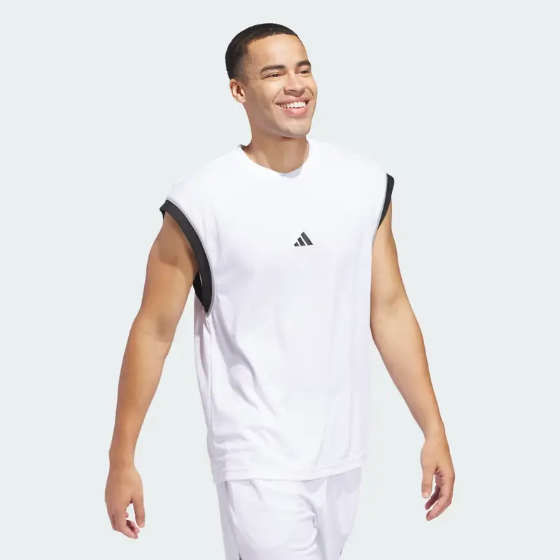 Canotta da basket adidas All-World Sleeveless White miniatura 3