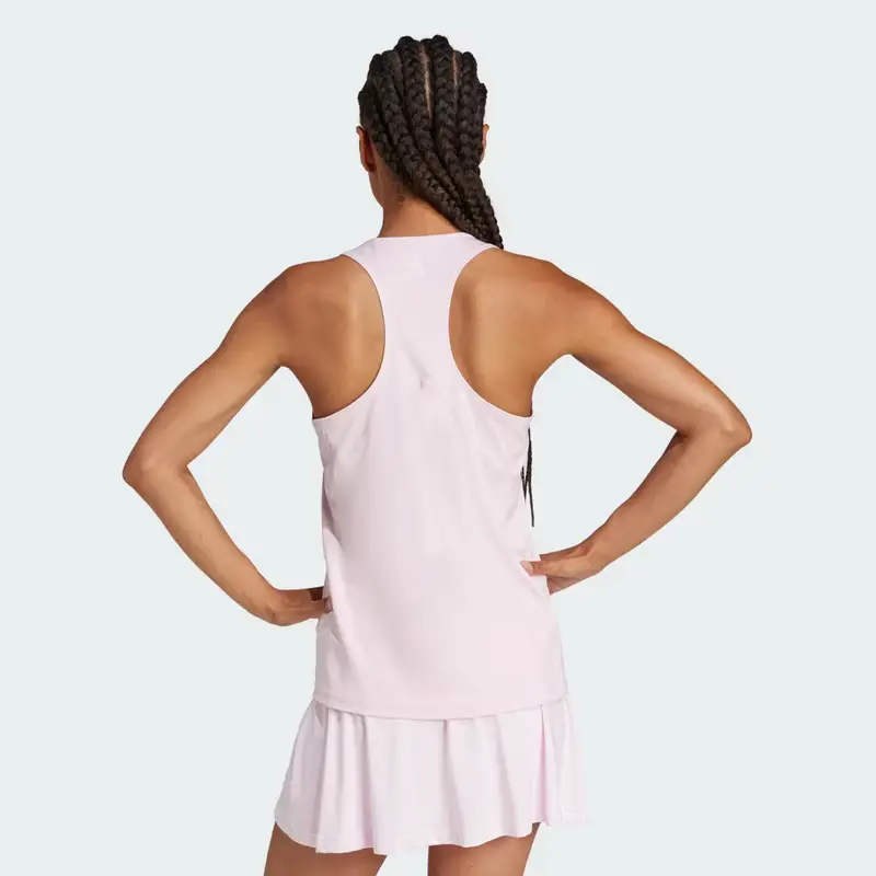 Canotta da tennis Club Climacool Clear Pink miniatura 2