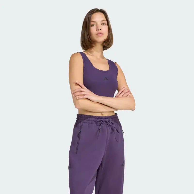 Canotta Essentials Small Logo Cotton Lifestyle Aurora Plum miniatura 3