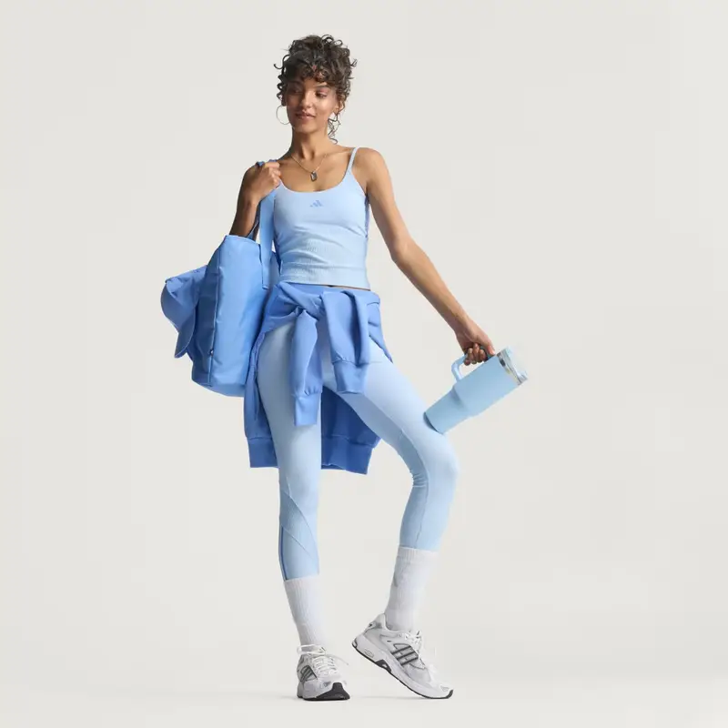 Canotta Hyperglam Rib Glow Blue miniatura 3