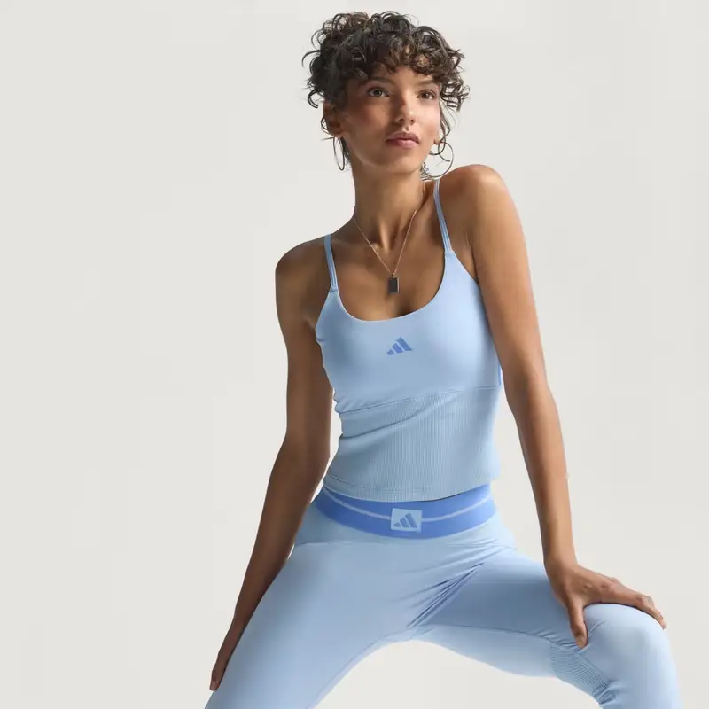 Canotta Hyperglam Rib Glow Blue