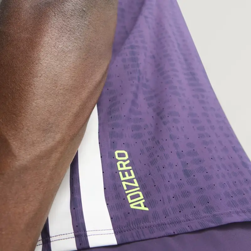 Canotta Running Adizero Aurora Plum miniatura 3