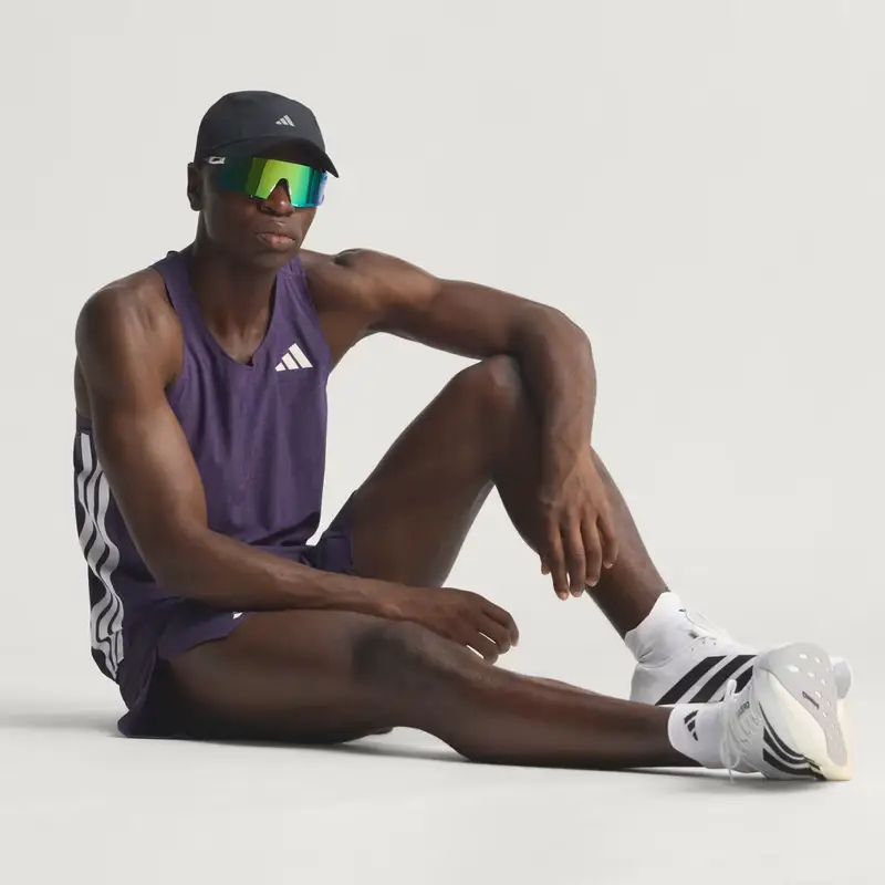 Canotta Running Adizero Aurora Plum miniatura 4