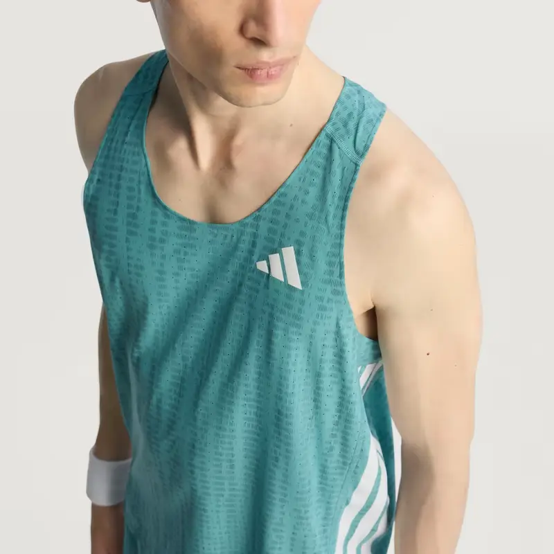 Canotta Running Adizero Powder Teal miniatura 3