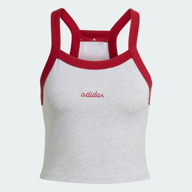 Canotta Seasonal Essentials Colorpop con grafica ricamata Light Grey Heather miniatura 4