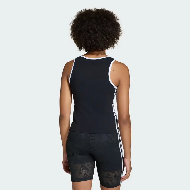 CANOTTA SLIM A 3 STRISCE Black miniatura 2