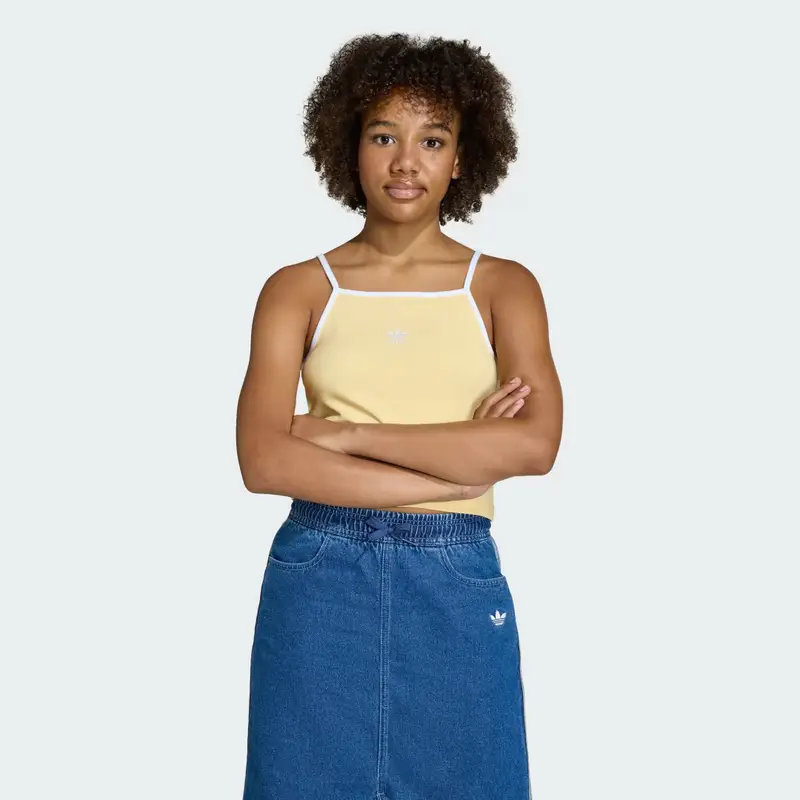 Canotta SLIM MINI RIB Orange Tint