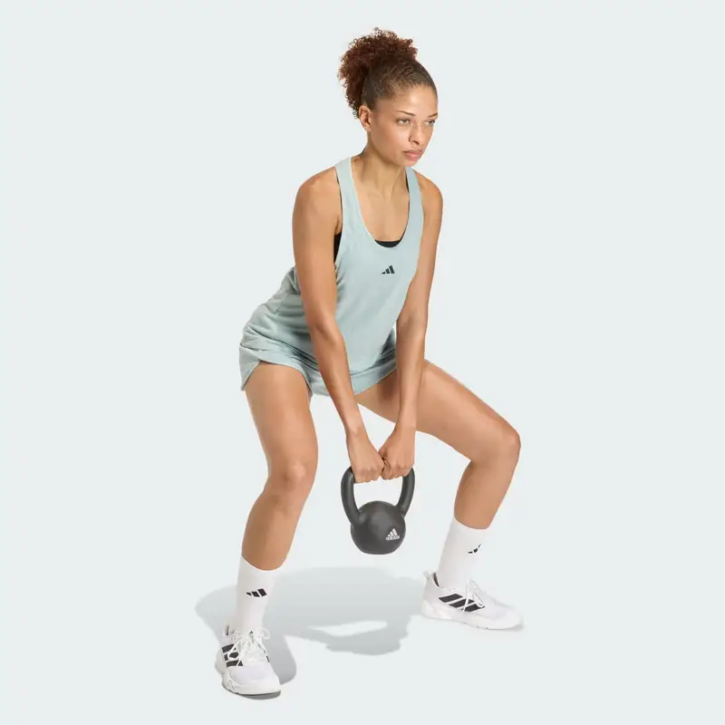 Canotta Train Essentials Minimal Branding Racerback Wonder Sage miniatura 3