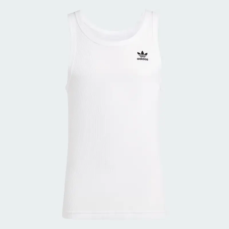 Canotta Trefoil Essentials White miniatura 4