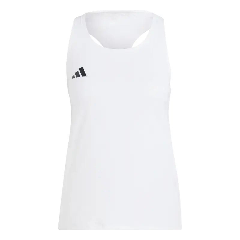 Canottiera da donna Adidas Adizero Essentials Blanc