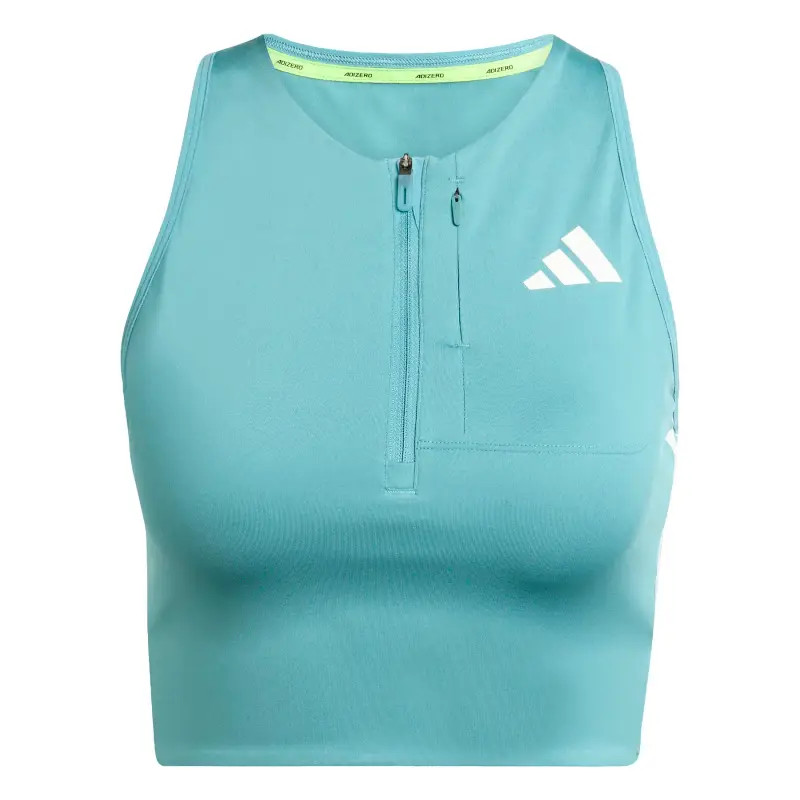 Canottiera da donna adidas Adizero Turquoise