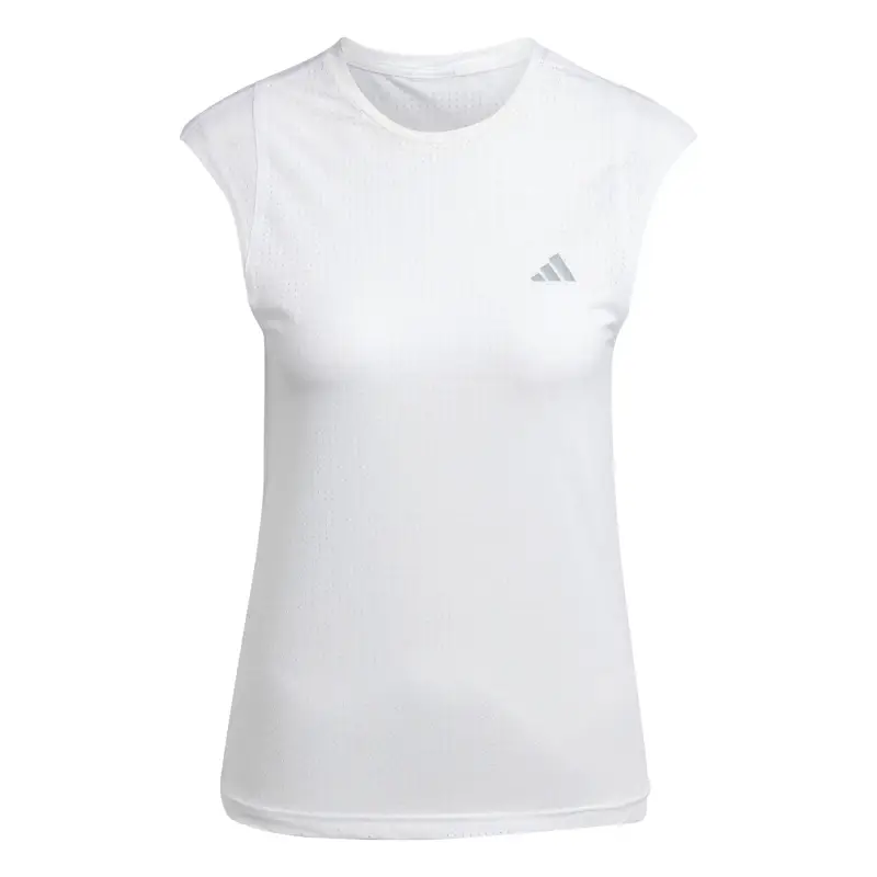 Canottiera da donna Adidas Fast Running Blanc
