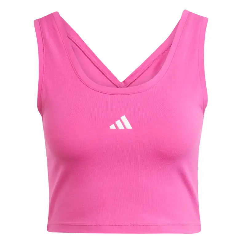 Canottiera in cotone donna adidas Essentials Small Logo Rose