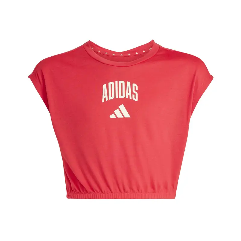 Canottiera senza maniche per ragazze adidas Collegiate Typography Rouge