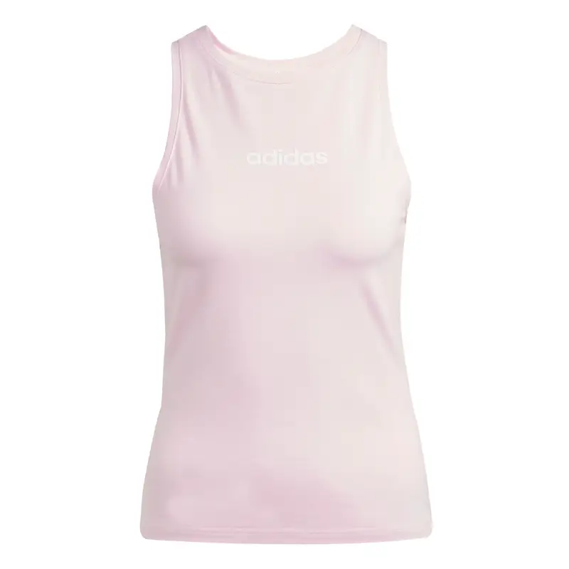 Canottiera slim in cotone donna adidas Essentials Linear Rose