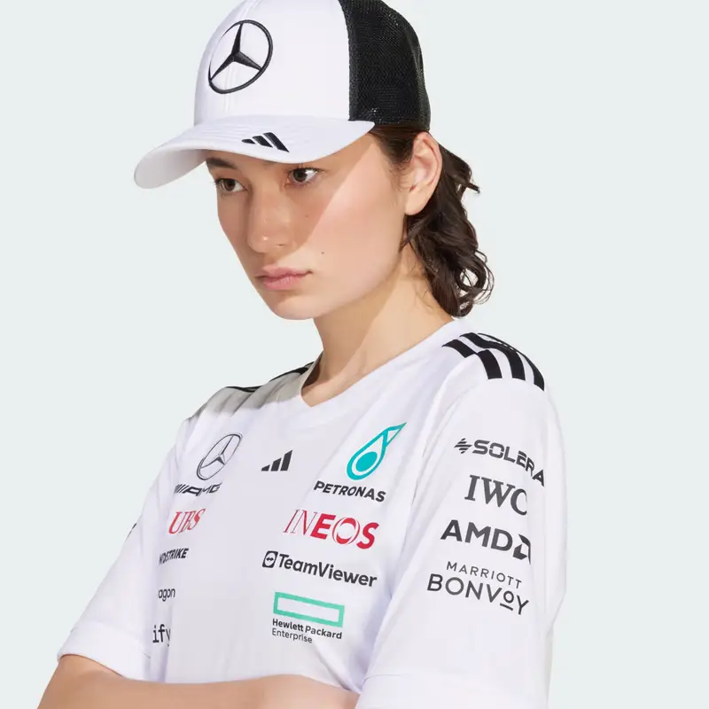 Cappellino Mercedes - AMG Petronas Formula One Team Snapback Star Trucker White miniatura 2